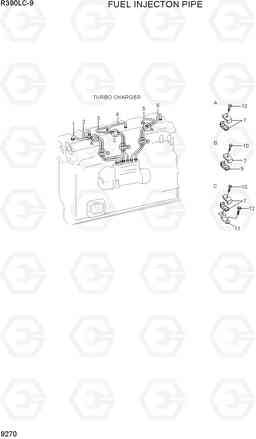 9270 FUEL INJECTION PIPE R390LC-9(INDIA), Hyundai
