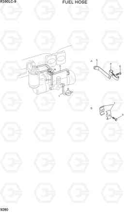 9280 FUEL HOSE R390LC-9(INDIA), Hyundai