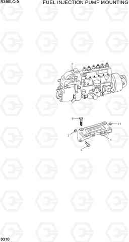 9310 FUEL INJECTION PUMP MOUNTING R390LC-9(INDIA), Hyundai