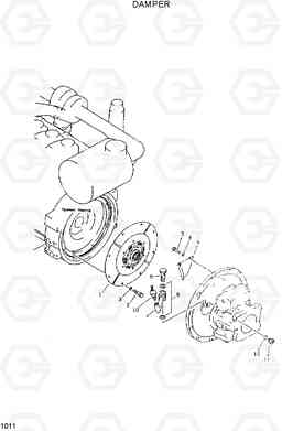 1011 DAMPER R420/R450LC, Hyundai