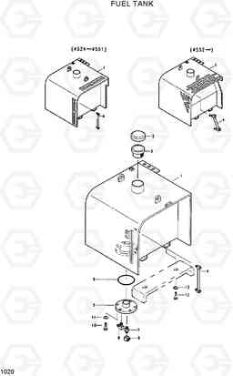 1020 FUEL TANK R420/R450LC, Hyundai