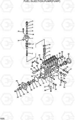 1025 FUEL INJECTION PUMP(PUMP) R420/R450LC, Hyundai