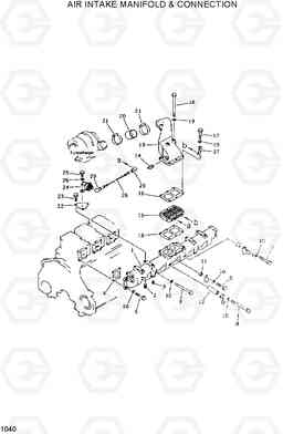 1040 AIR INTAKE MANIFOLD & CONNECTION R420/R450LC, Hyundai