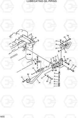 1072 LUBRICATING OIL PIPING R420/R450LC, Hyundai