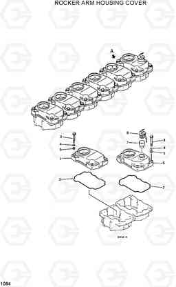 1084 ROCKER ARM HOUSING COVER R420/R450LC, Hyundai