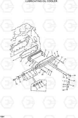 1091 LUBRICATING OIL COOLER R420/R450LC, Hyundai