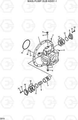 2013 MAIN PUMP SUB ASSY(1/6) R420/R450LC, Hyundai