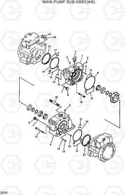 2016 MAIN PUMP SUB ASSY(4/6) R420/R450LC, Hyundai