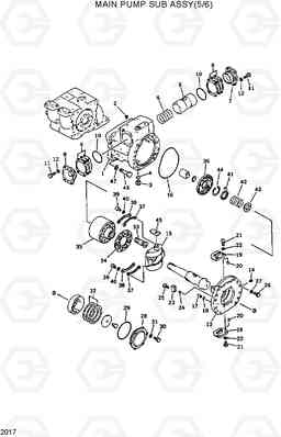 2017 MAIN PUMP SUB ASSY(5/6) R420/R450LC, Hyundai