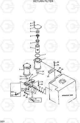 2021 RETURN FILTER R420/R450LC, Hyundai