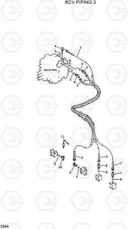 2044 RCV PIPING 2 R420/R450LC, Hyundai