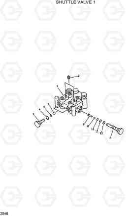 2046 SHUTTLE VALVE 1 R420/R450LC, Hyundai