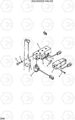 204B SOLENOID VALVE R420/R450LC, Hyundai