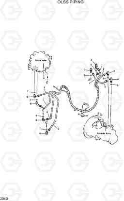 204D OLSS PIPING R420/R450LC, Hyundai