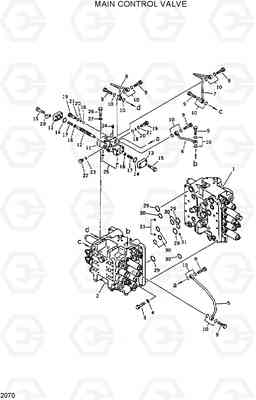 2070 MAIN CONTROL VALVE R420/R450LC, Hyundai