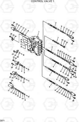 2071 CONTROL VALVE 1 R420/R450LC, Hyundai