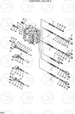 2073 CONTROL VALVE 3 R420/R450LC, Hyundai