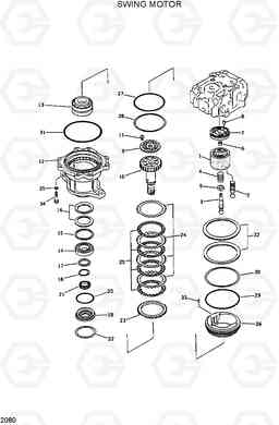 2080 SWING MOTOR R420/R450LC, Hyundai