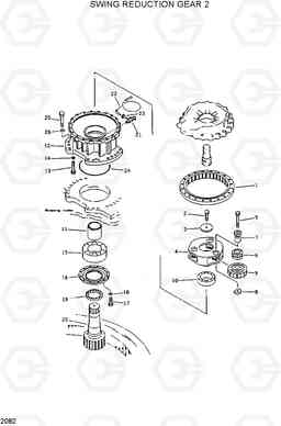 2082 SWING REDUCTION GEAR 2 R420/R450LC, Hyundai