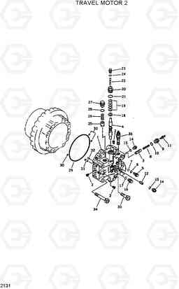 2131 TRAVEL MOTOR 2 R420/R450LC, Hyundai