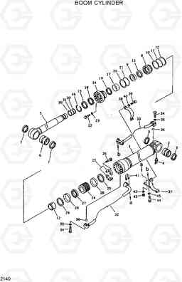 2140 BOOM CYLINDER R420/R450LC, Hyundai