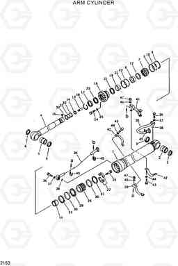 2150 ARM CYLINDER R420/R450LC, Hyundai