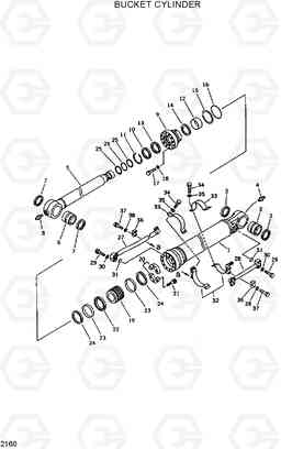 2160 BUCKET CYLINDER R420/R450LC, Hyundai