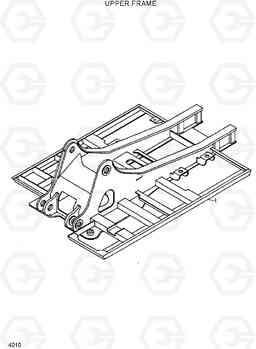 4010 UPPER FRAME R420/R450LC, Hyundai