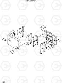 4021 SIDE COVER R420/R450LC, Hyundai