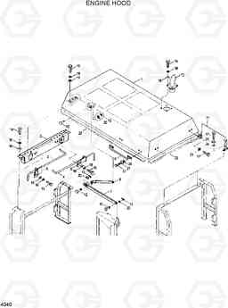 4040 ENGINE HOOD R420/R450LC, Hyundai