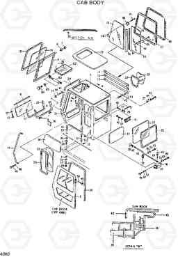 4060 CAB BODY R420/R450LC, Hyundai