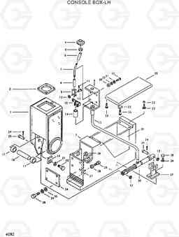 4082 CONSOLE BOX-LH R420/R450LC, Hyundai