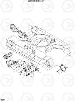 5030 LOWER ROLLER R420/R450LC, Hyundai