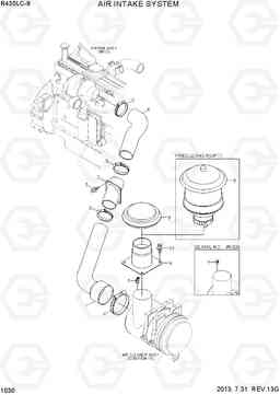 1030 AIR INTAKE SYSTEM R430LC-9, Hyundai