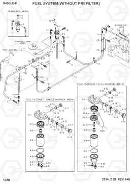 1070 FUEL SYSTEM(WITHOUT PREFILTER) R430LC-9, Hyundai