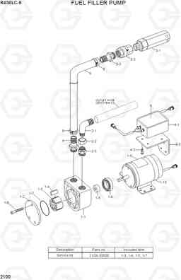 2100 FUEL FILLER PUMP R430LC-9, Hyundai