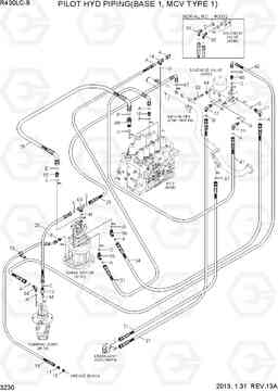 3230 PILOT HYD PIPING(BASE 1, MCV TYPE 1) R430LC-9, Hyundai