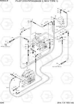 3240 PILOT HYD PIPING(BASE 2, MCV TYPE 1) R430LC-9, Hyundai