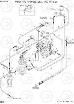 3255 PILOT HYD PIPING(BASE 3, MCV TYPE 2) R430LC-9, Hyundai