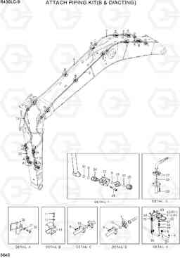 3640 ATTACH PIPING KIT(S & D/ACTING) R430LC-9, Hyundai