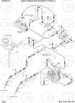 3725 S/ACTING MAIN PIP KIT(MCV TYPE 2) R430LC-9, Hyundai