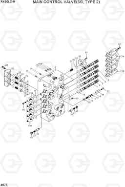 4075 MAIN CONTROL VALVE(3/3, TYPE 2) R430LC-9, Hyundai