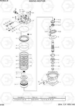 4100 SWING MOTOR R430LC-9, Hyundai