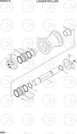 5020 LOWER ROLLER R430LC-9, Hyundai