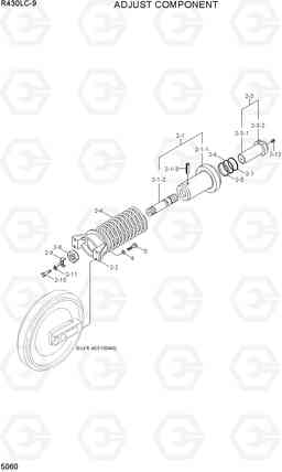 5060 ADJUST COMPONENT R430LC-9, Hyundai