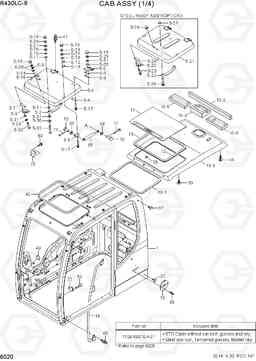 6020 CAB ASSY(1/4) R430LC-9, Hyundai