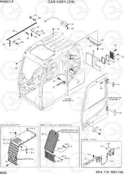 6030 CAB ASSY(2/4) R430LC-9, Hyundai