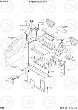 6100 CAB INTERIOR 3 R430LC-9, Hyundai
