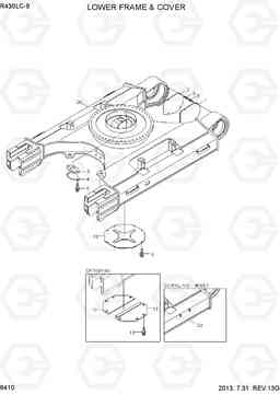 6410 LOWER FRAME & COVER R430LC-9, Hyundai