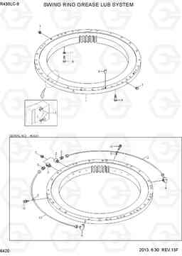 6420 SWING RING GREASE LUB SYSTEM R430LC-9, Hyundai